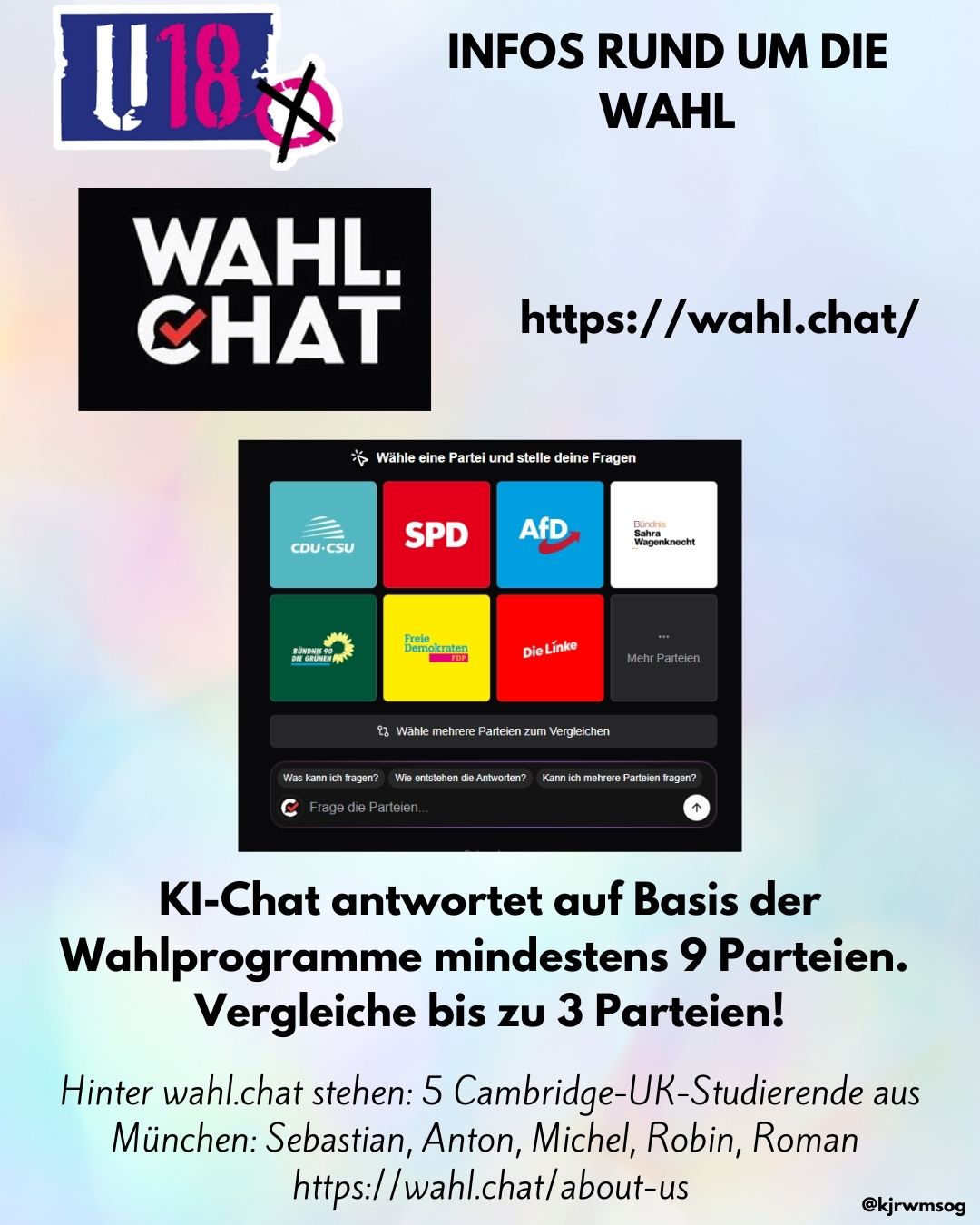 wahl chat insta